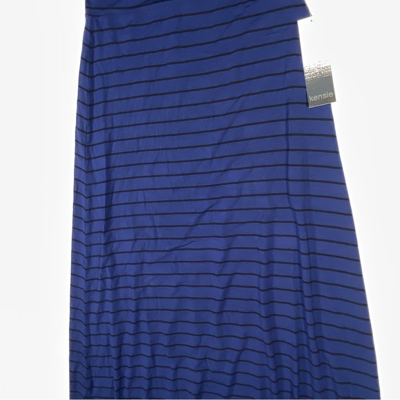 NWT Kensie Women's Skirt Blue/ Black Stripe size Small Boho Hippie Spring - Picture 2 of 10